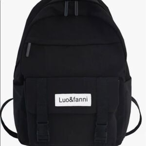 Luofanni Waterproof nylon Womens backpack new blk